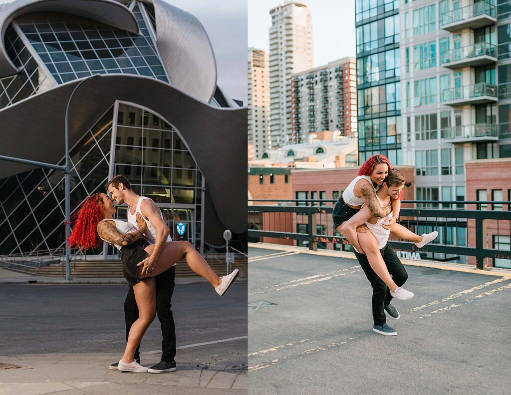 Couples wedding photographer downtown edmonton yeg alberta parkade dani alyssa photography (2)